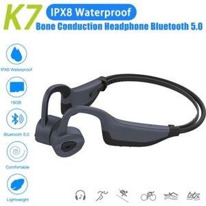 CASQUE - ÉCOUTEURS Bluetooth 5.0 Écouteur à Conduction Osseuse,16 Go 