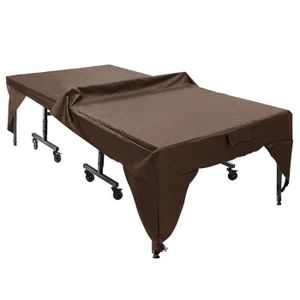 TABLE TENNIS DE TABLE Juste anti-poussière imperméable pour table de ping-pong,sac de rangement pour table de ping-pong- brown-210D-280x153x73cm
