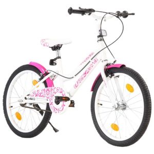 PROMETHEUS BICYCLES® Vélo enfant HAWK 14 pouces, rose/blanc