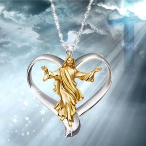 CHRIST ARGENT NEUF CHAINE PENDENTIF CROIX Chretienne