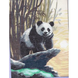 KIT DE COUTURE Kit Canevas Le Panda 15 x 20 cm