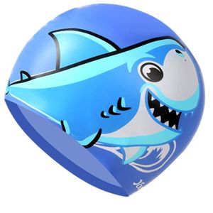 BONNET PISCINE- CAGOULE couleur requin bleu Maillot de bain imperméable po