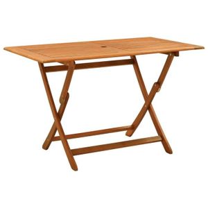 TABLE DE JARDIN  Viesurchoix Table pliable de jardin 120x70x75 cm B