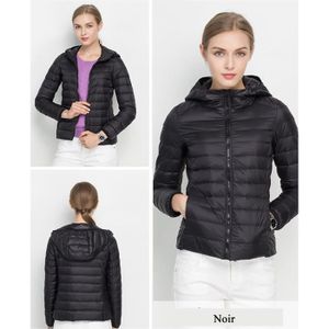 doudoune femme courte noire