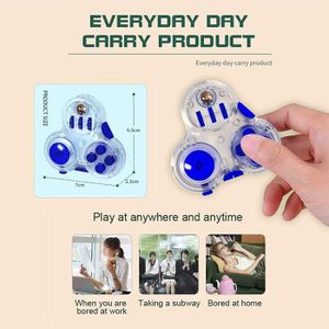 HAND SPINNER - ANTI-STRESS SALALIS 10 Fidget Function Spinning Toy Nouveau Fidget Controller Pad Cube 10 Fidget Fonction Spinning Toy jeux d'activite Vert