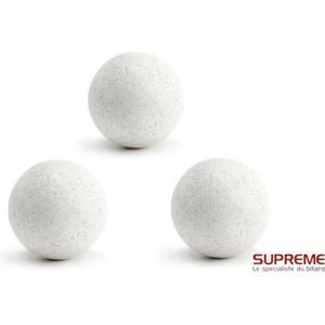 3 Pièces Balles de baby-foot de Cork natur, Diamètre 34 mm