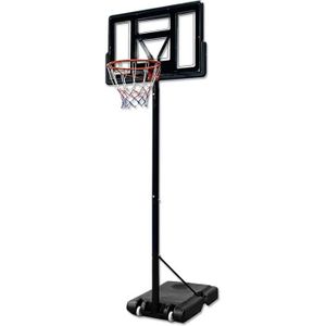 PANIER DE BASKET-BALL Panier de Basket exterieur Cadre de basket-ball pour enfant et adulte -Hauteur réglable 135 - 305cm Support de Basket-Ball intérieur