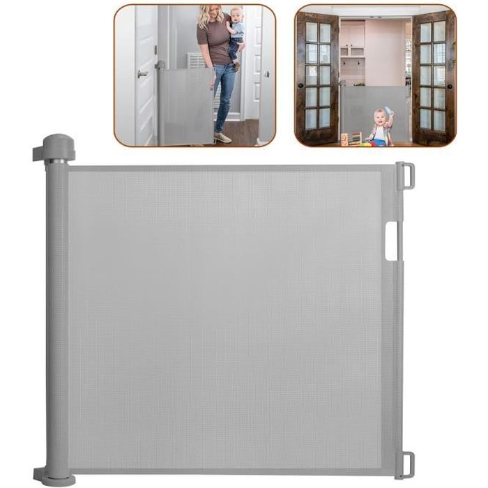 Sécurité enfant barrière escamotable Automatique porte de sécurité