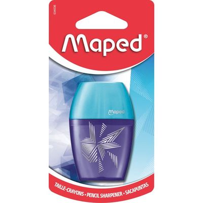Taille-crayon Maped Kidy Learn Concentration 1 trou bleu sur