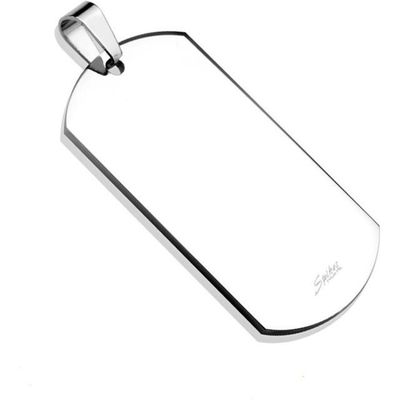 Pendentif Biker Homme/ado - Acier Inoxydable, Gravure Croix Enflammée, Avec Chaîne, Neuf
