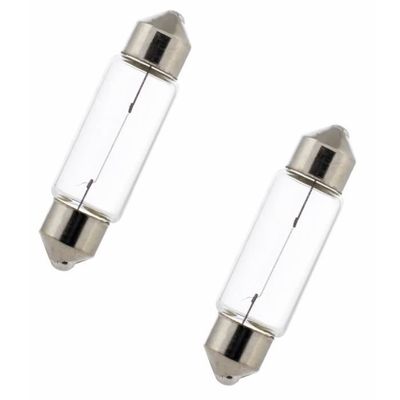 Lampadina 12v 5w Ampoule Navette 12V 5W SV7 - Pour Plafonnier, Boîte à Gants Voiture/Moto Ampoule SV7 Voiture