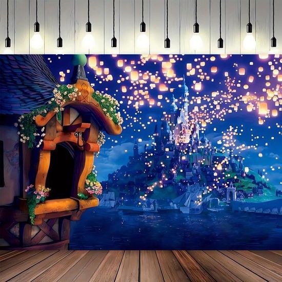Papier Peint Panoramique 3D Conte De Fées R1160 – Autoadhésif Amovible Luna
