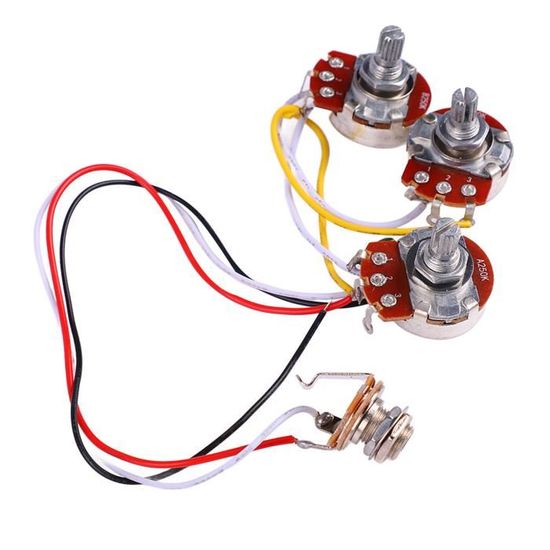 Akozon Potentiomètre de guitare Kit Potentiomètre Guitare Plastique