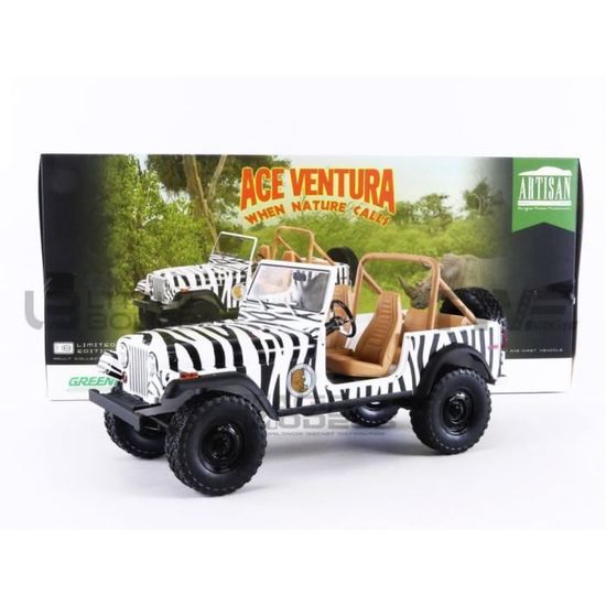 GREENLIGHT 19091 Scala 1/18 | JEEP CJ-7 OPEN ANIMAL PRESERVE 1995 THE A