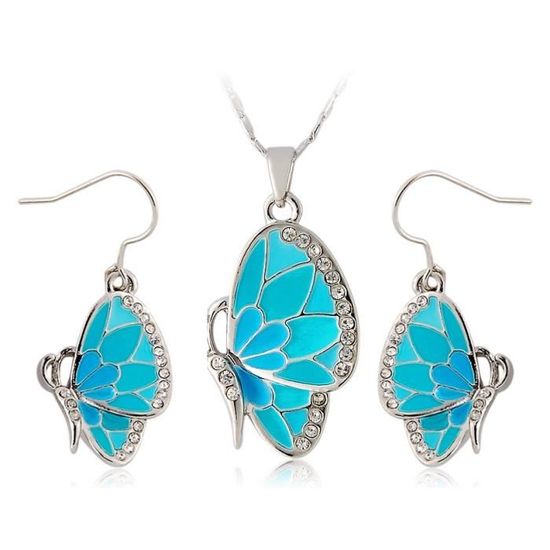 Parure Bijoux Thème Fleurs - Collier, Boucles D'oreilles, Bague Assortis - Alliage - Style Naturel Et Tendance