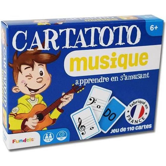 Cartatoto Musique - jeu de 110 cartes cartonnées plastifiées