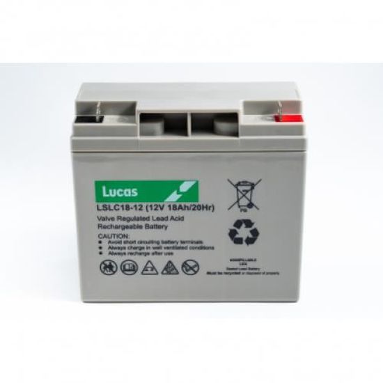 Batterie Plomb étanche Stationnaire et Cyclage Lucas VRLA AGM LSLC18-12 12V 18Ah