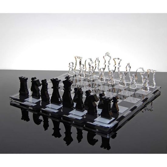 Échiquier de design décoratif et moderne set d