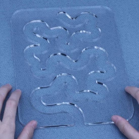 Gabarits De Matelassage En Acrylique – Règle De Courtepointe Vague