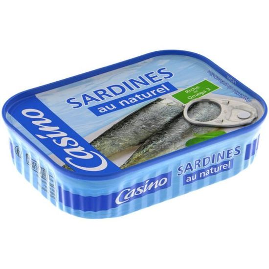 Sardines au naturel 135 g Cdiscount Au quotidien