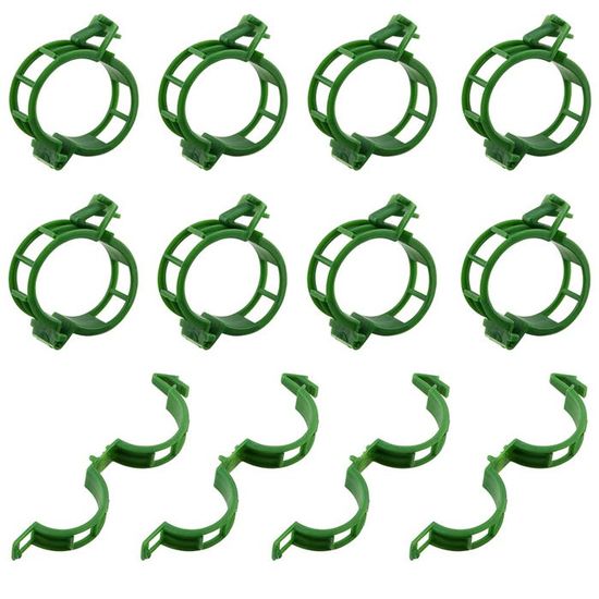 210 Attaches Pour Plantes Vertes - Clips De Fixation Réutilisables Pour Tiges, Treillis, Tuteurs (2,6x2 Cm) - 9