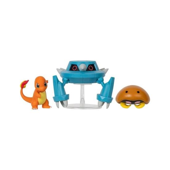 JAZWARES Pokémon 3 Pack Battle Figure Tiplouf, Feuforêve, Magmar 2