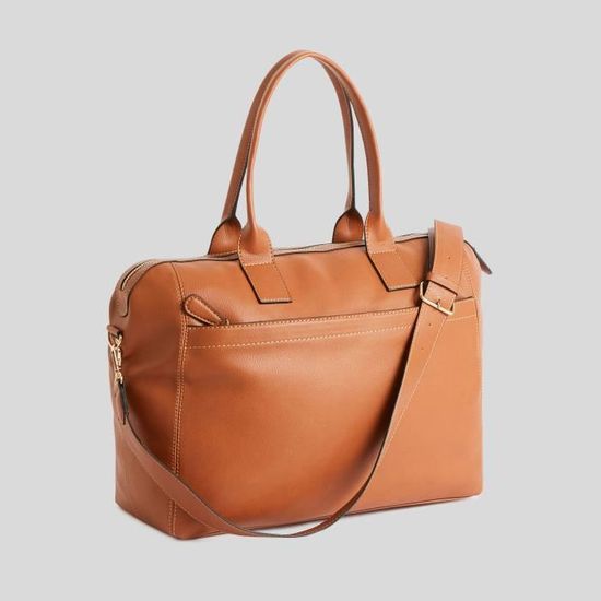 MONOPRIX Sac 24H d tail zip CAMEL Feminin Achat Vente