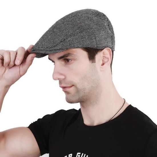 tcax Beret Homme Printemps Été Coton Solide Gavroche Gatsby tcax Beret Homme Printemps Été Coton Solide Gavroche Gatsby