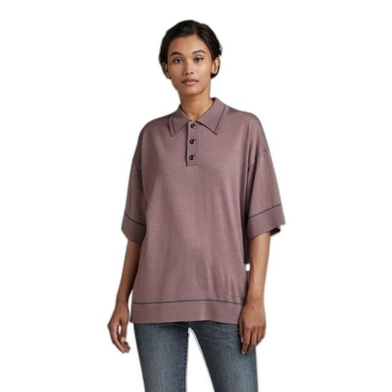Polo oversize femme G Star grape shake