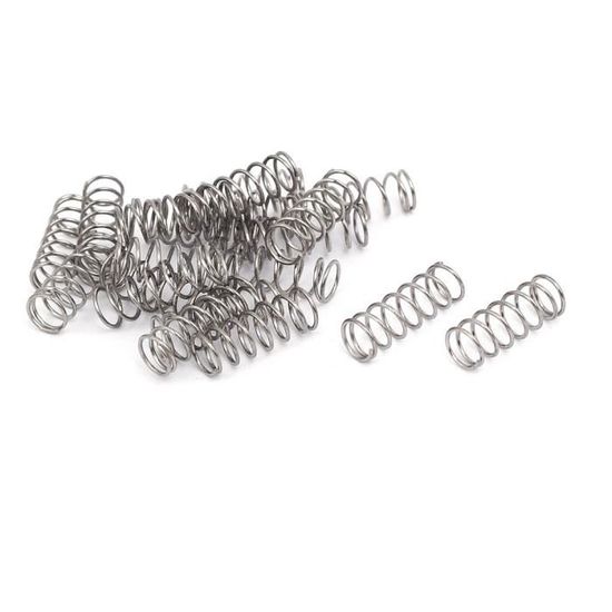 sourcing map Ressort de Compression 15pcs en Acier Inoxydable sourcing map Ressort de Compression 15pcs en Acier Inoxydable
