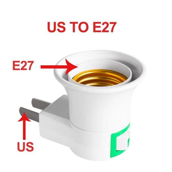 Adaptateur De Douille B22 Vers E14 – Convertisseur Pour Ampoules, En Cuivre Et PBT – Pour Ventilateurs Et Luminaires
