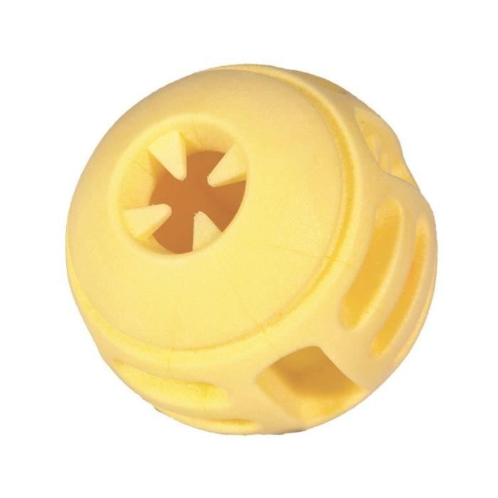 VADIGRAN Balle en TPR - 8 cm - Jaune vanille - Pour chiens