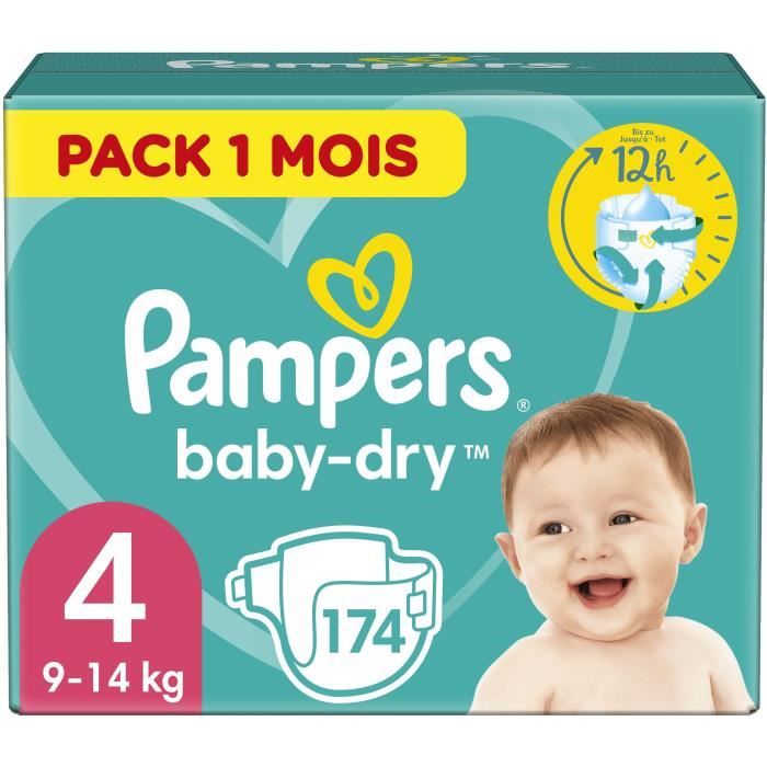 PAMPERS Taille Baby-Dry Couches 3 à 12 Heures de Protection pour 6-10 kg 42 Unité 