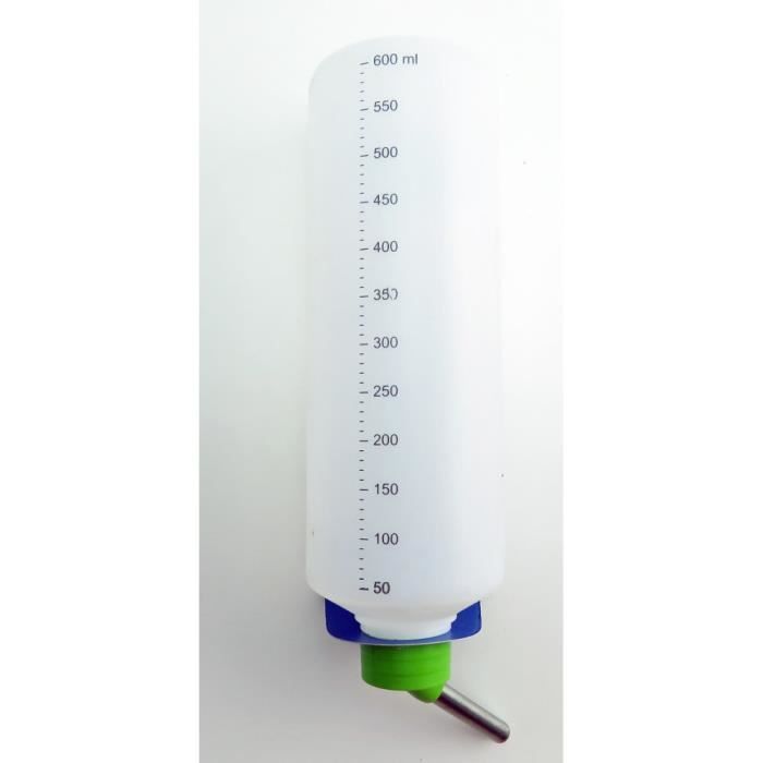 Un biberon en plastique 600 ml avec support métal pour lapins coloris aléatoires. - animallparadise 10