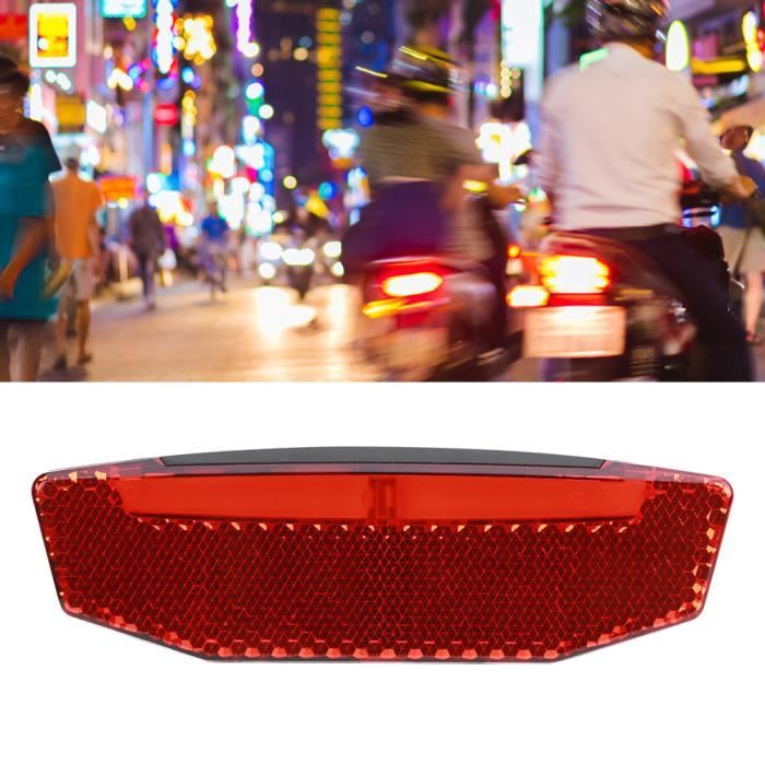 Feu Arrière de Vélo Électrique 6V‑60V Lampe d'Avertissement LED Équipement de Nuit pour SM Connecteur