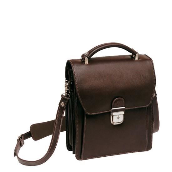 Sacoche Katana  en Cuir de Vachette grainé K 69317 - Marron - Croûte de cuir - Homme