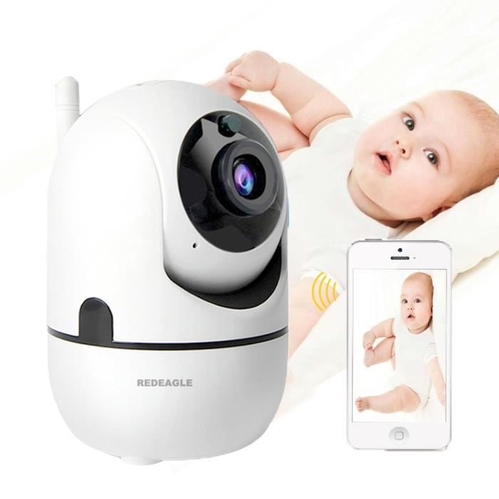BABY PHONE - ECOUTE BEBE,Rafagle moniteur bébé intelligent sans fil 2 voies audio, caméra de sécurité Wifi, détection de mouvement,