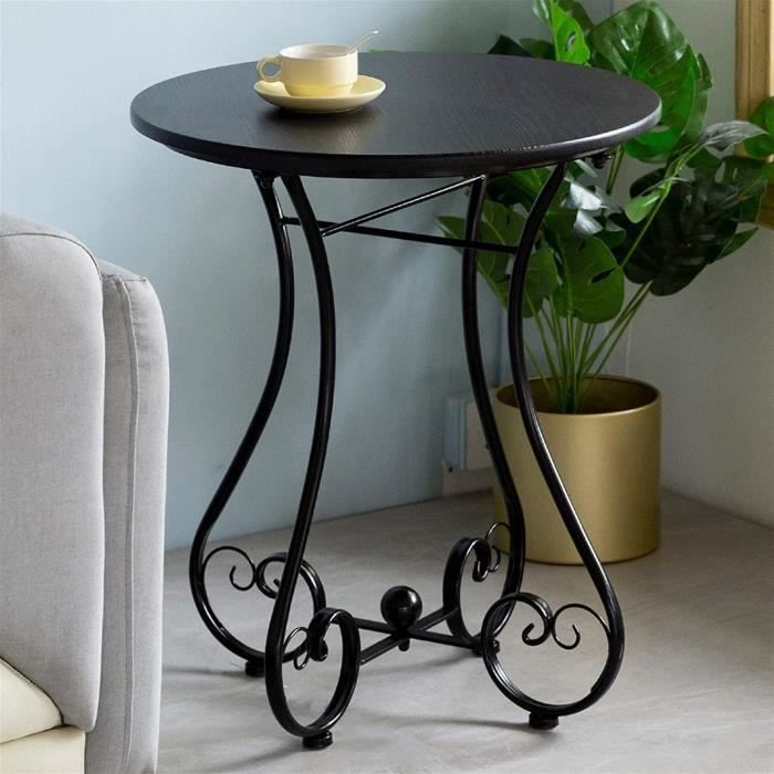 En fer forgé Petite table ronde Canapée Sofa Table de loisirs Balcon de loisirs Jardin extérieur Petite table ronde Diamètre 5 A58