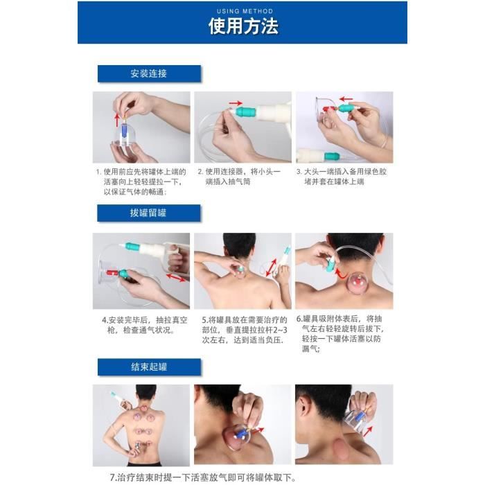 Accessoires de massage manuel Kangzhu Biomagnetic Chinese Cupping Therapy Set (24 CUPS) 178862