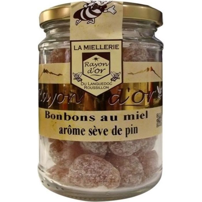 Bonbons au miel arome sève de pin 180gr