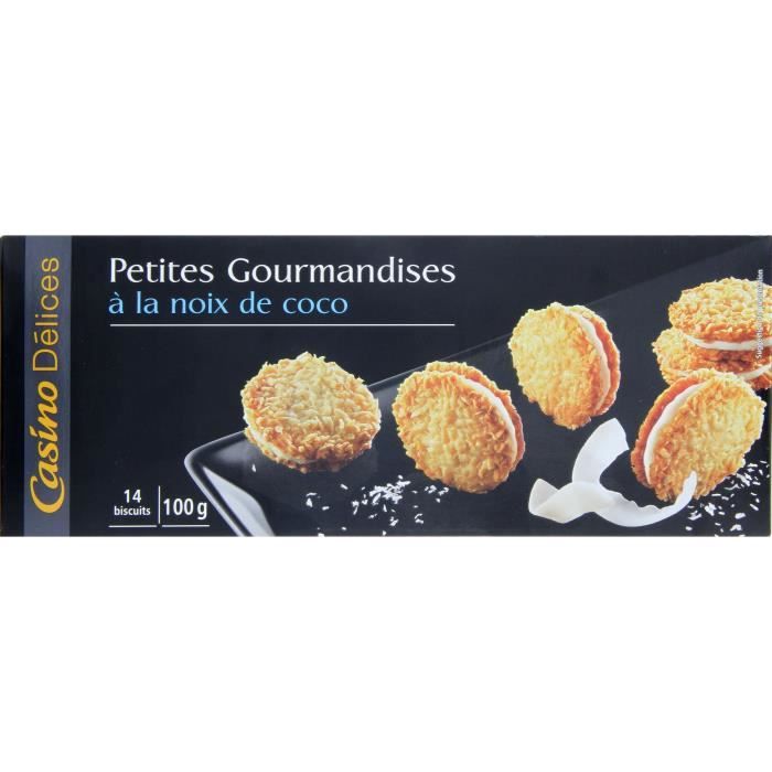 CASINO DELICES Biscuits à la Noix de coco - 100g