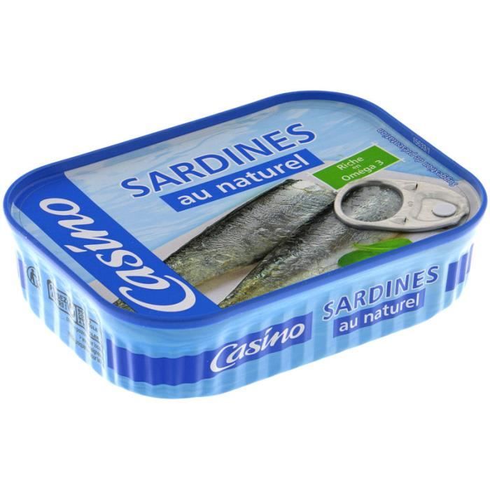 Sardines au naturel 135 g