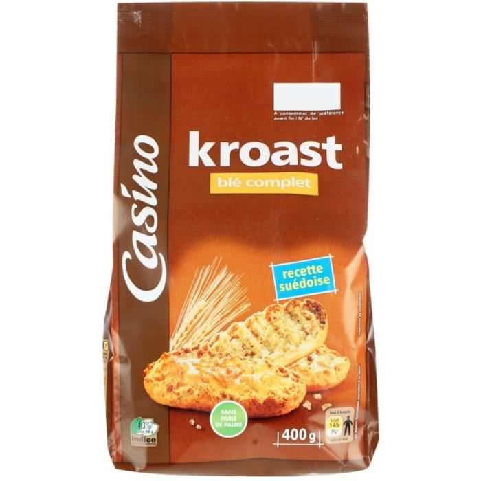 CASINO Kroast Blé Complet 400g