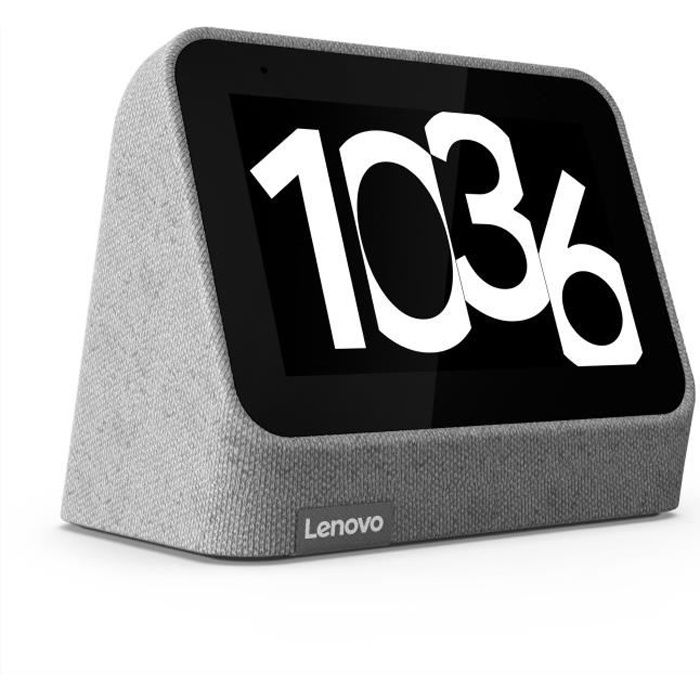 Lenovo Smart Clock V2 Grey - RAM 1 Go + Flash 8 Go - 4- LCD
