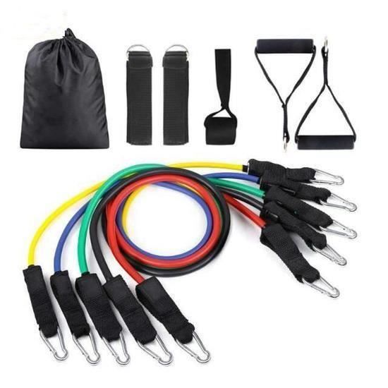 XIONGMIN CampTeck Bandes de Résistance Tube Élastique Fitness Exercice Yoga Pilâtes Gym Sport