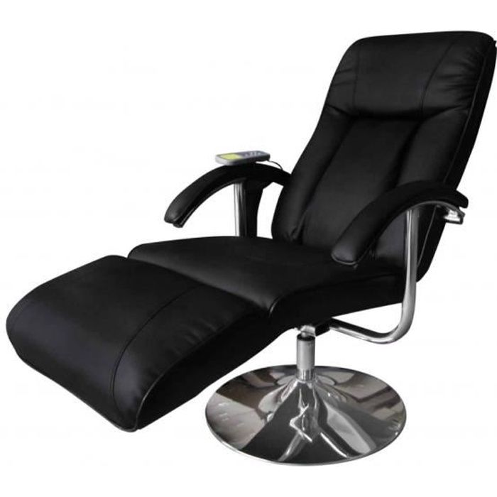 Fauteuil Relaxation Massage Relaxant Massant éLectrique Noir