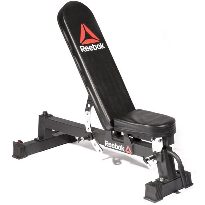 Banc de musculation multipositions Reebok - noir - TU Training
