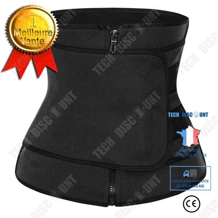 TD® Corps Corps Noir Abdominal Rassemblement Poitrine Soutien Corps Shaper XXXL Code Sports Fitness Taille Abdominale Minceur Stéréo
