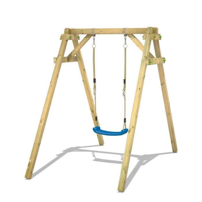 WICKEY Portique balançoire Aire de jeux Smart One Portique bois