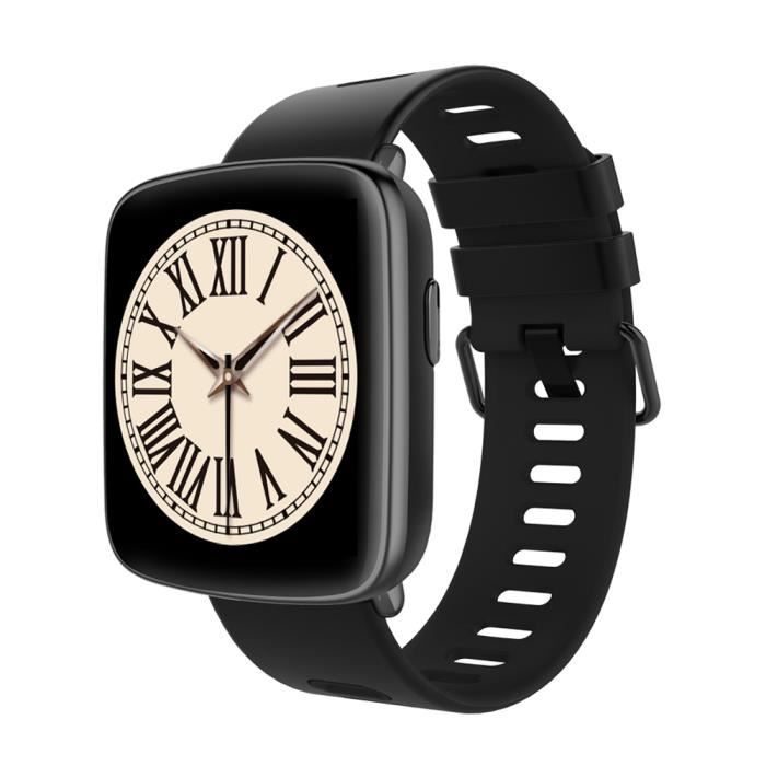 YAMAY Montre Connectée Femmes Homme Répondez Au Téléphone Montre Intelligente Sport-Noir